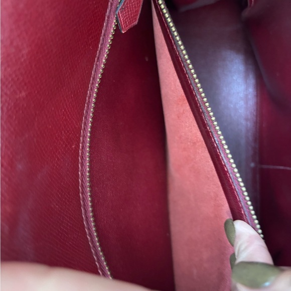 Authentic HERMES KELLY 32 Burgundy Leather courchevel Rouge Ash - Picture 3 of 16
